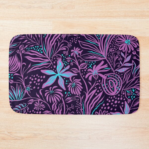 Item preview, A Night Flowered in Purple Floral Pattern designed and sold by The Masked Designer.