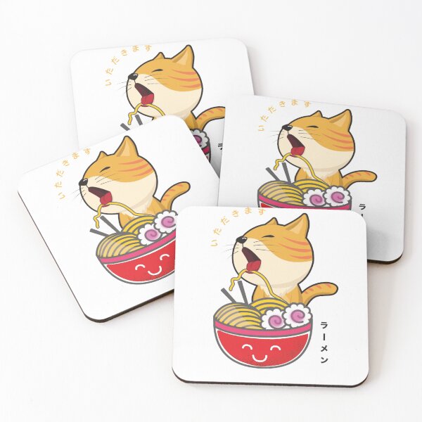 Item preview, Cat vs Ramen animation cute cat kawaii designed and sold by koonam.