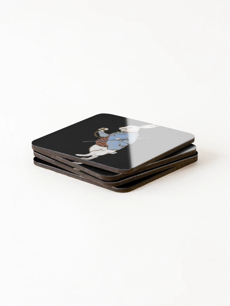 Thumbnail 4 of 5, Coasters (Set of 4), White Rabbit designed and sold by TheTimeMachine.