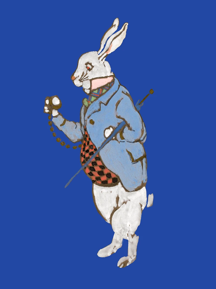 Thumbnail 6 of 6, Zipped Hoodie, White Rabbit designed and sold by TheTimeMachine.