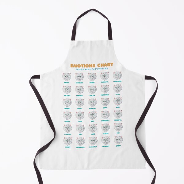 Item preview, Persian Cat Emotion Chart White designed and sold by ThorReyes.