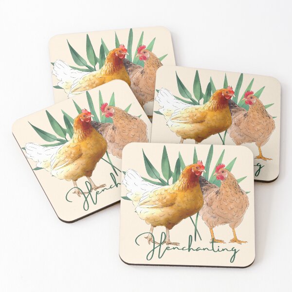 Item preview, The Henchanting Hens. They are henchanting after all. Natural soft color tones with a pretty hen, for the chicken moms and dads out there. designed and sold by Orianah.