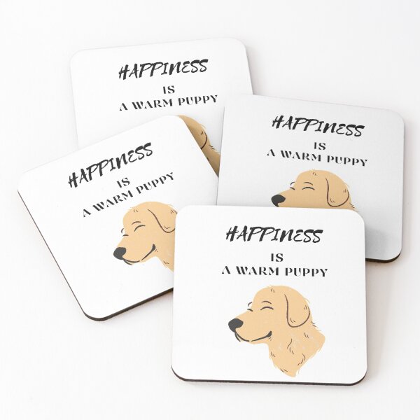 Item preview, Happiness is a warm puppy  designed and sold by NGstil.