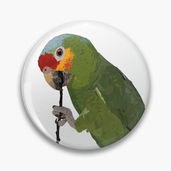 Artikelvorschau, Der Amazonas mit der roten Front (Amazona autumnalis) entworfen und verkauft von obscurite.