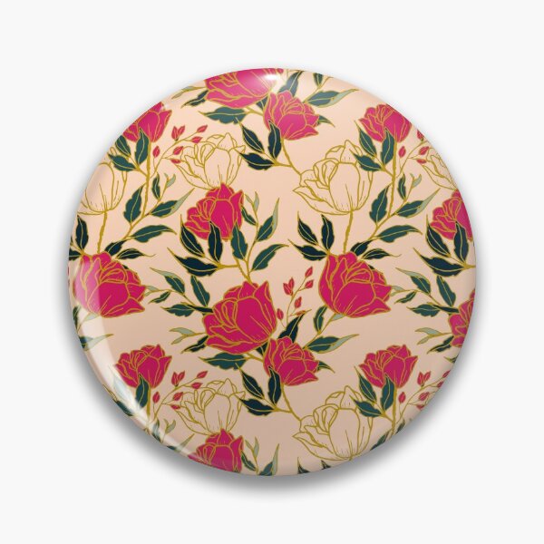 Item preview, Vintage Red Rose Pattern  designed and sold by DesignBliss2021.