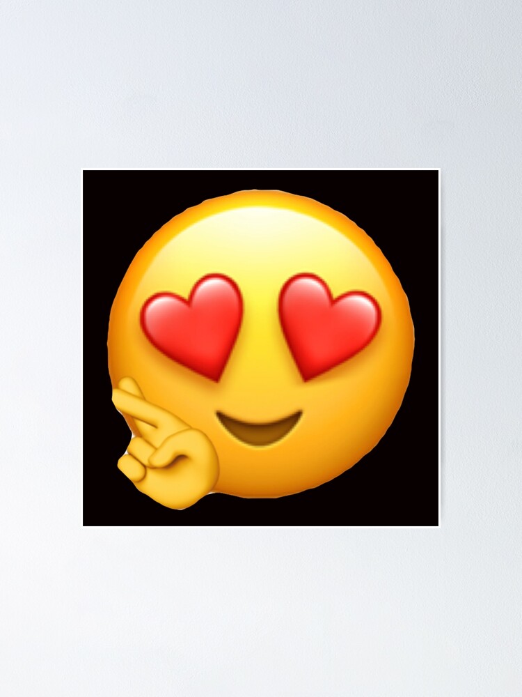 Heart Eyes Neon Emoji Sign for Tween or Teen Bedroom