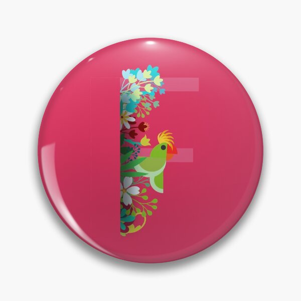 Item preview, Tropical alphabet F designed and sold by TheBWGalerie.