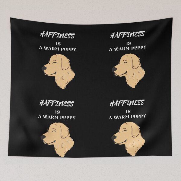 Item preview, Happiness is a warm puppy  designed and sold by NGstil.