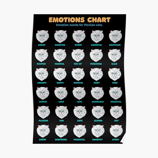 Emotion Chart Posters Redbubble