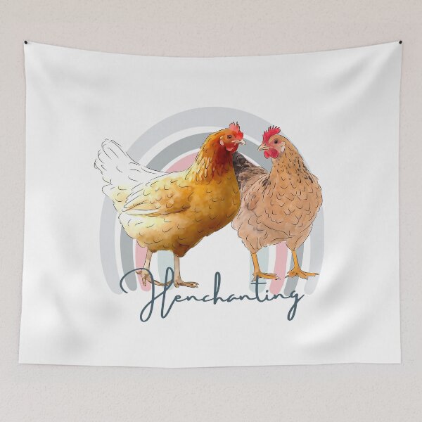 Item preview, The Henchanting Hens. Two lovely hens, natural and soft color tones, for the chicken moms and dads out there. designed and sold by Orianah.