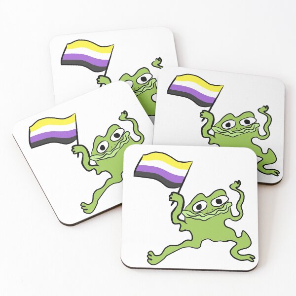 Item preview, Nonbinary Pride Froggy designed and sold by Josie Richey.