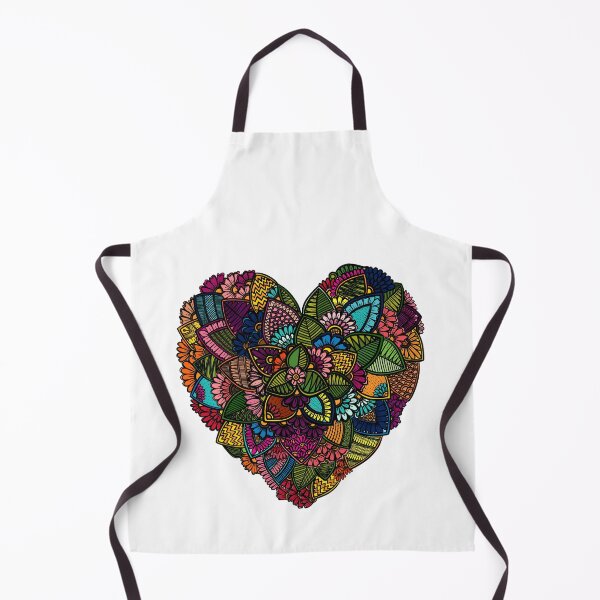 Item preview, Floral Zendoodle Heart designed and sold by snebaskart.