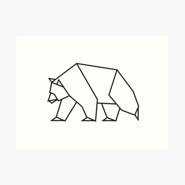 Pin by JP Ross on CA bear | Geometric, Geometric animals, Bear wall art