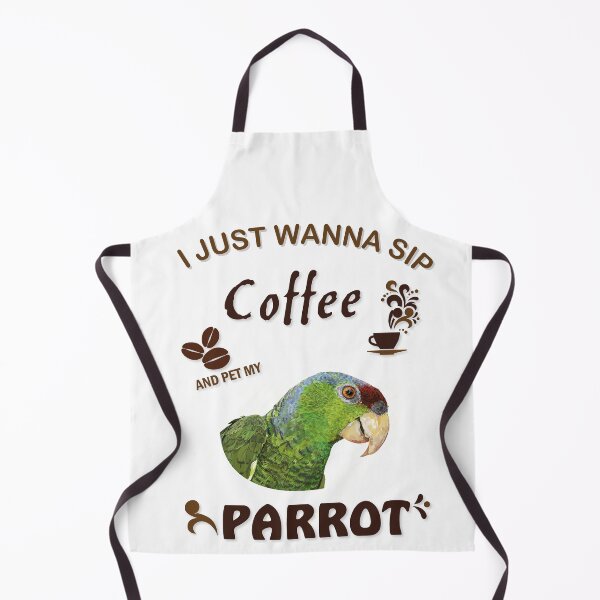 Item preview, i just wanna sip coffee and pet my parrot designed and sold by obscurite.