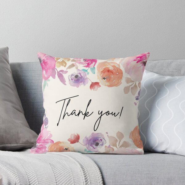Item preview, Watercolor Floral Thankyou designed and sold by Ltscrtns Designs.