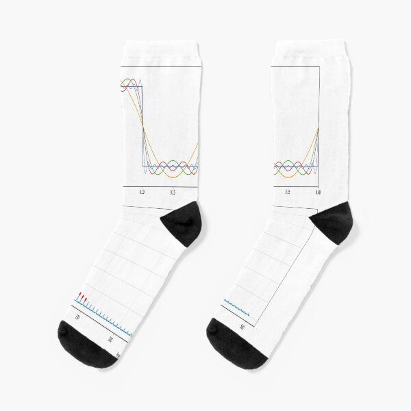 #Discrete #Fourier #Transform. #Diagram, graph, formula, chalk out, illustration, physics, graph plot, symbol, guidance, draft, sketch, science, research, scientific experiment Socks