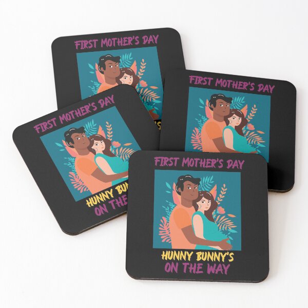 Item preview,  First Mother's Day, Hunny Bunny's on the Way Couple Mother's Day Hispanic & Black Centric Gift designed and sold by GmolahUnlimited.