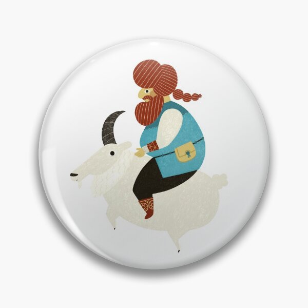 Item preview, A Man Riding a Goat designed and sold by mrfox-nyc.