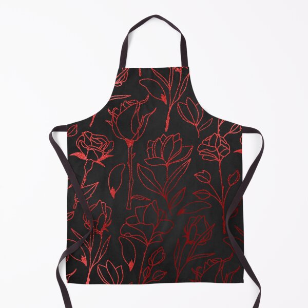 Item preview, Red and Black Flower Goth pattern designed and sold by WOW TeesAndThings.
