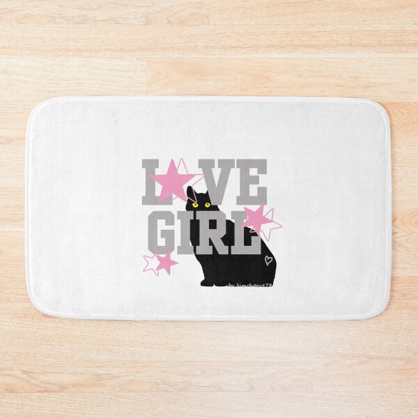 Item preview, lettering and black cats design print.  designed and sold by dadamda.