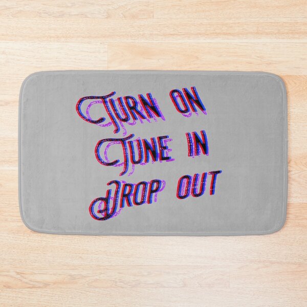Item preview, Turn On, Tune In, Drop Out (trippy on grey) designed and sold by DotorEaon.