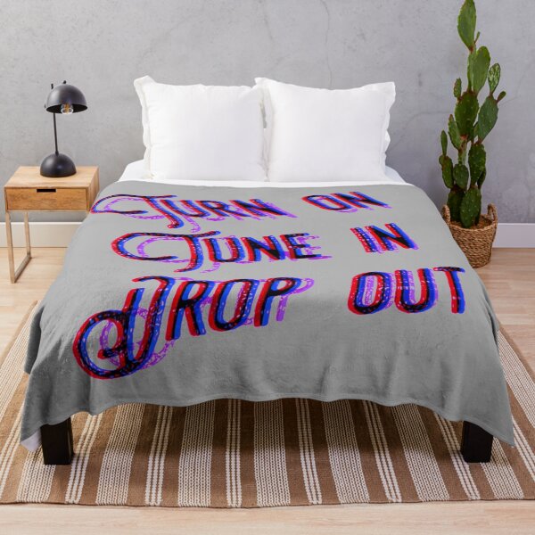 Item preview, Turn On, Tune In, Drop Out (trippy on grey) designed and sold by DotorEaon.
