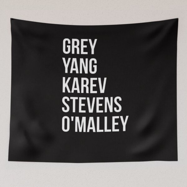 Item preview, “Grey Yang Karev Stevens O'Malley” designed and sold by Art10Shop.