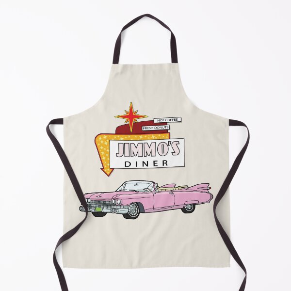 Item preview, Jimmo*s American Diner Sign With Pink Cadillac 1950s Nostalgia designed and sold by ElJimmo.