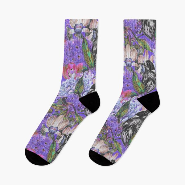 Item preview, Mix floral birds - purple designed and sold by janeferwong.