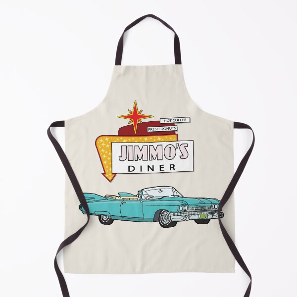 Item preview, Jimmo*s American Diner Sign With Blue Cadillac 1950s Nostalgia designed and sold by ElJimmo.