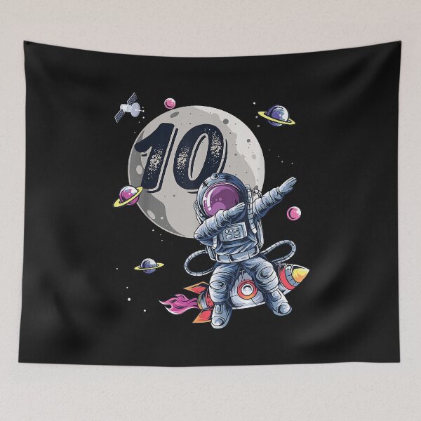 Item preview, 10 Years Old Birthday Boy Astronaut Gifts Space 10th B-Day T-Shirt designed and sold by Lukifo-Mission.