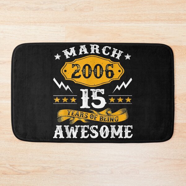 Item preview, 15th Birthday Decorations March 2006 Boy Girl 15 Years Old T-Shirt designed and sold by Lukifo-Mission.