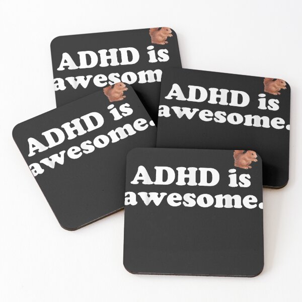 Item preview, ADHD is Awesome Squirrel T-Shirt designed and sold by Lukifo-Mission.