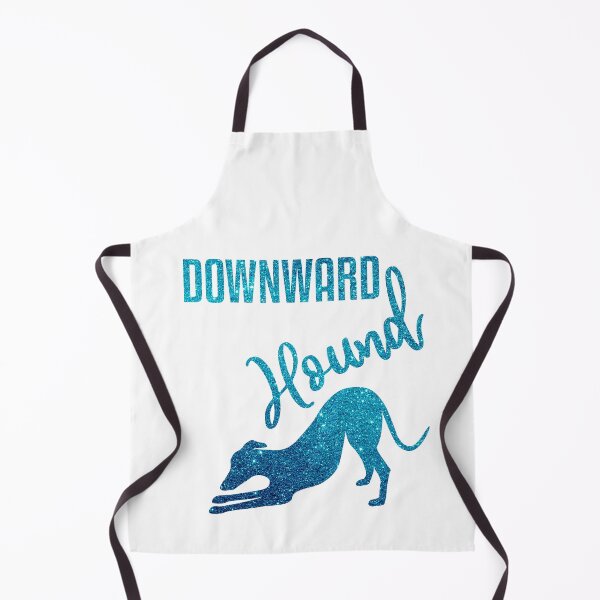 Item preview, Aqua Downward Hound Greyhound Yoga Pose designed and sold by GreytGraphicals.