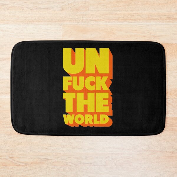 Item preview, Unfuck The World Yellow Red  designed and sold by FrazierGriffey.