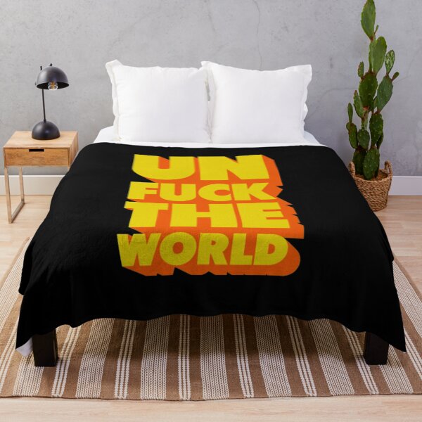 Item preview, Unfuck The World Yellow Red  designed and sold by FrazierGriffey.
