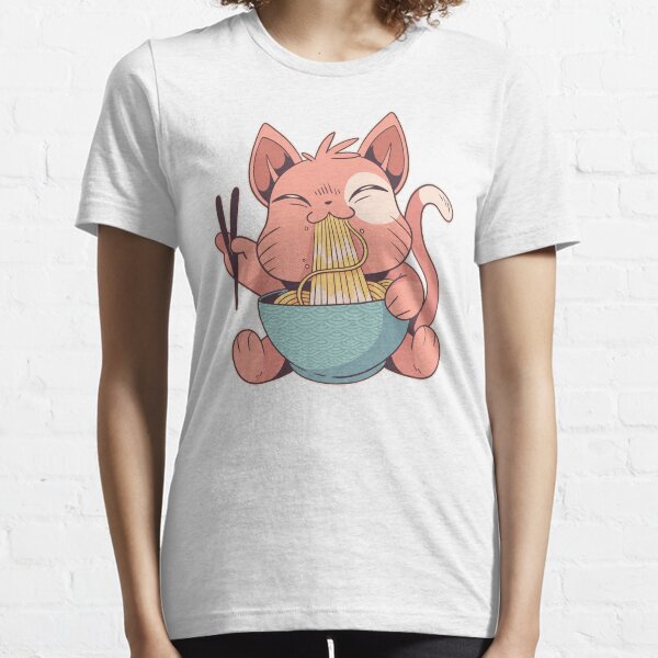 Cute Cat Eating Ramen Merch & Gifts for Sale | Redbubble