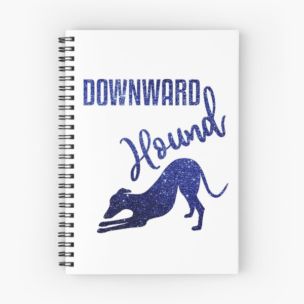 Item preview, Blue Downward Hound Greyhound Yoga Pose designed and sold by GreytGraphicals.
