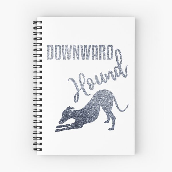 Item preview, Silver Grey Downward Hound Greyhound Yoga Pose designed and sold by GreytGraphicals.