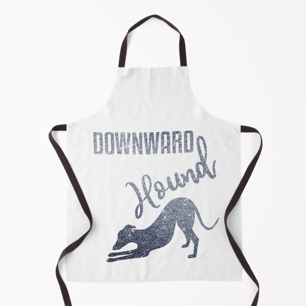 Item preview, Silver Grey Downward Hound Greyhound Yoga Pose designed and sold by GreytGraphicals.