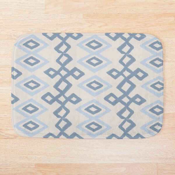 Item preview, Natural Boho Diamonds and Geometric Pattern in Aesthetic Blue designed and sold by Alice-Mills.