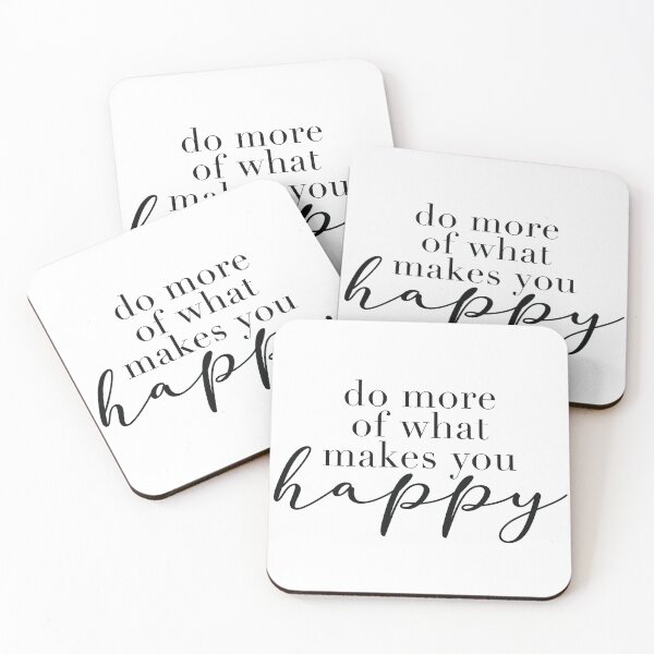 Item preview, Do more of what makes you happy Quote in Black designed and sold by lovelyliaa.
