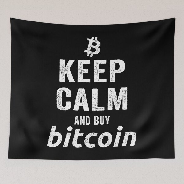 Item preview, Keep Calm And Buy Bitcoin Funny BTC Bit Coin Logo designed and sold by Renergie.