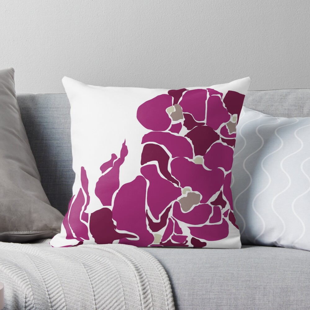 Orchards in Pink Throw Pillow