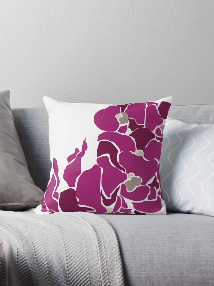 Thumbnail 1 of 4, Pillow, Orchards in Pink designed and sold by naomicrain.