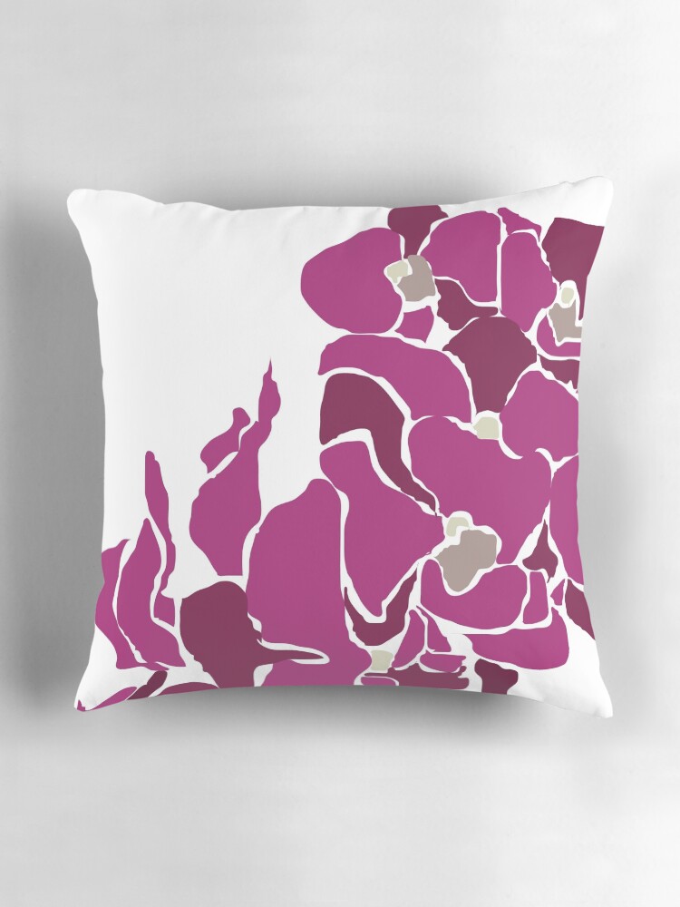 Thumbnail 3 of 4, Pillow, Orchards in Pink designed and sold by naomicrain.
