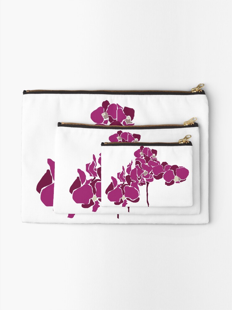 Thumbnail 2 of 4, Zipper Pouch, Orchards in Pink designed and sold by naomicrain.