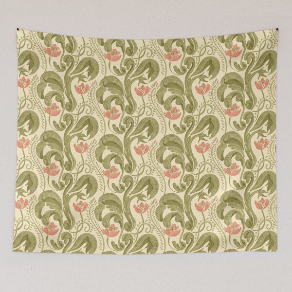 Item preview, Retro Rococo Spring Flowers designed and sold by untamedwolf.
