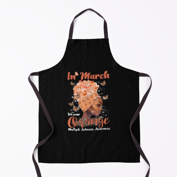 Item preview, In March We Wear Orange Multiple Sclerosis Afro Black Women designed and sold by FrazierGriffey.