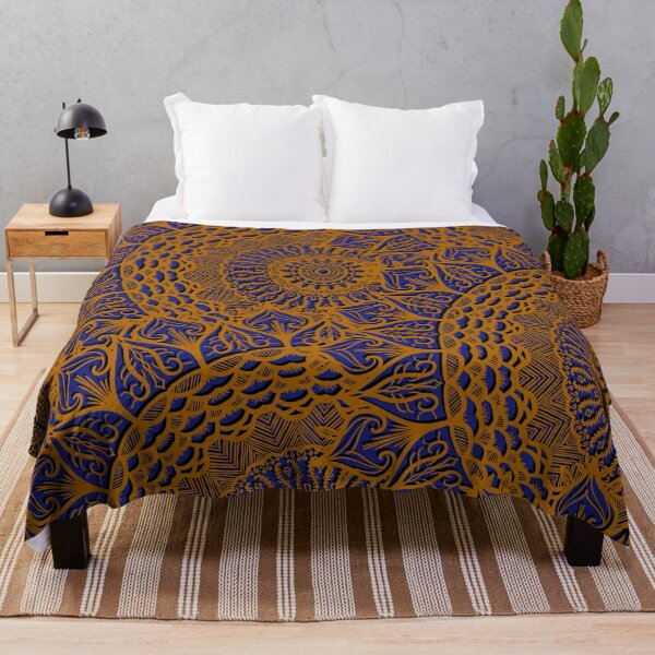 Item preview, # 112- Mandala on royal blue background - King of France Period - Kook Art designed and sold by KookArt.
